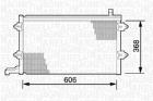 Condenser, air conditioning MAGNETI MARELLI 350203243000